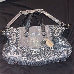Authentic Coach leopard handbag *price NOT firm*